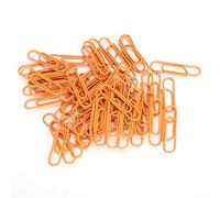 CHICIRIS Clamp/Holder di Carta Permanente Portatili 180pcs Clamp/Holder di Carta Arancione a Forma Carina per L'organizzazione dei File di Fatture