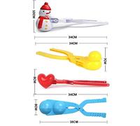 CHICIRIS Clamp/Holder per Creare Palle di a Forma di Cuore, Realizzata in Plastica, Design Carino per Bambini e Adulti, Ideale per Battaglie a Palle di e Divertimento in Spiaggia (Colore assortito