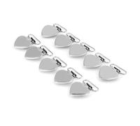 CHICIRIS Clamp/Holder per Supporto per il Ciuccio a Forma del Cuore - Pacchetto di 10 Clamp/Holder Metalliche per Mestieri, Bretelle e Decorazioni Sospese