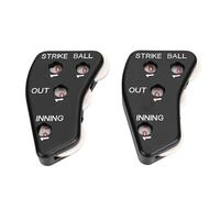CHICIRIS Clicker per Arbitro di Baseball ABS 4 Quadranti Contatore da Baseball Display Trasparente con Numeri Impugnatura Antiscivolo Registrazione Conteggio Rapido per Arbitri di Softball Arbitri