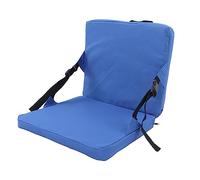 CHICIRIS Comodo Sedile da Stadio Pieghevole con Supporto per la Schiena per Campeggio e Picnic, Cuscino da Esterno Blu Leggero con Maniglia e Fibbia Regolabile per Parchi e Spiagge