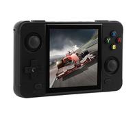 CHICIRIS Console di Gioco Portatile Doppio Joystick con Schermo IPS HD da 4 Pollici Schede di Memoria 16G 64G per Esperienza di Gioco Multiplayer (BLACK)