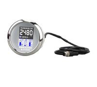 CHICIRIS Contagiri per Barca da 85 Mm, Indicatore Multifunzione 4 in 1 | Contagiri Marino Digitale con Avvisi di Avviso in Tempo Reale, Corpo in Acciaio Inossidabile ABS, DC9-32V, per Barca da