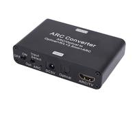 CHICIRIS Convertitore ARC, Convertitore da Digitale Ad Analogico con da 192 KHz, Uscita Ottica e da 3,5 Mm, Memoria del Volume, Guscio in Lega di Alluminio, per TV
