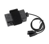 CHICIRIS Coperchio del Pacco Batteria, Custodia per Batteria in Plastica Impermeabile con Doppia Interfaccia USB CC, Supporto per Power Bank a 4 Slot da 8,4 V per Luci della Bicicletta e