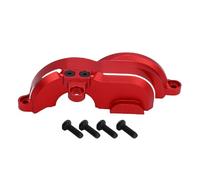 CHICIRIS Copertura per Auto per Auto RC Protettiva in Alluminio Copertina di Copertura in Lega per la Deriva 4 Tec 1/10 Auto RC, Impatto e Protezione dei Detriti, Installazione Rapida, (Rosso)