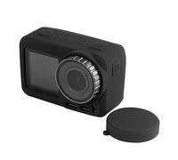CHICIRIS Copertura per Fotocamera a Azione in Silicone Elastico per la Custodia Dell'obiettivo Riduci a Propulsione per gli Amanti Dell'avventura (BLACK)
