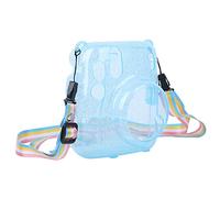 CHICIRIS Copertura Protettiva per Telecamera in PVC Kratzerd Dust Fisherman Trasparente Compact per la Telecamera Immediata Mini11 con Spalla per il Viaggio (BLUE)