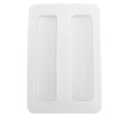 CHICIRIS Copertura Tostapane, Coperchio per il Produttore di Pane Riutilizzabile Flessibile, Prova della Polvere, Prevenzione delle Versamenti, Semplice e Pratico, 15.8x10.4x1.2cm, con (WHITE)