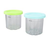 CHICIRIS Coppa da Pinte di Gelato Riutilizzabile Senza Contenitori BPA per NC299AMZ NC300s 2 Pezzi per Principianti di Preparazione del Gelato (Blu e Verde)