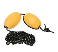 CHICIRIS Corda per Guinzaglio per Barca da Kayak, Leggera e Compatta con Clip in Acciaio Inossidabile e Boa in Schiuma Eva, per Accessori da Pesca e di Ancore alla (Set Corda Doppia Palla Gialla e