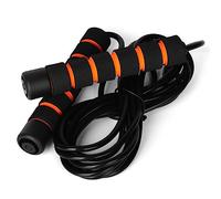 CHICIRIS Corda per saltare regolabile per uomini e donne, allenamento interno ed esterno, fitness, promozione della salute con manici in schiuma morbida e materiale PVC, brucia calorie, colore nero