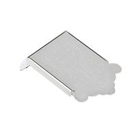 CHICIRIS Cordiera in metallo per mandolino, parti di mandolino con vite, accessorio di ricambio per cordiera con viti (argento (argento)