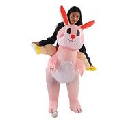 CHICIRIS Costume Gonfiabile da Coniglio, Simpatico e Durevole Vestito da Coniglio per Bambini, Bambola Gonfiabile Riutilizzabile per Festival, Cosplay, Pasqua, Feste (80-120 cm/31,5-47,2 pollici)