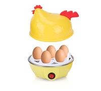 CHICIRIS Cuoci Uova, Bollitore Uova Veloce, capacità 7 Uova, con Spegnimento Automatico, Cuociuova Elettrico, Mini Bollitore per Uova Multifunzionale (Forma di Pollo)