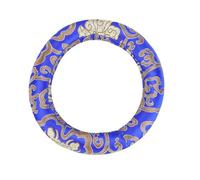 CHICIRIS Cuscino per ciotola canto in seta fatto a mano, accessorio elegante e stabile, adatto per ciotole di canto da 7 a 10 pollici di diametro con un design di nuvole squisito, interno in (BLUE)