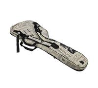 CHICIRIS Custodia per chitarra Oxford 600D, 104 cm, impermeabile, con cinghie imbottite, design con motivo giornale, tasche multiple per chitarra , #3-2, 40 in, 101,6 cm