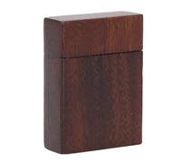 CHICIRIS Custodia per Plettro per Chitarra Forma Unica per Accendino Supporto in Legno di Noce Vintage Scatola di Immagazzinaggio Portatile Compatta per Chitarristi Musicisti (Senza prelievo)