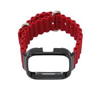 CHICIRIS Custodia Protettiva per Cinturino dell'Orologio, Custodia per Cinturino di Ricambio per Orologio Elastico Morbido in Silicone Facile Installazione Multifunzionale per le Imprese (Vino rosso)