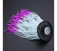 CHICIRIS Decorazione Artificiale di Anemone di Mare in Silicone Luminoso per Acquario, Anemone di Simulazione Non Tossico Adatto per Acquario D'acqua Dolce (PURPLE)