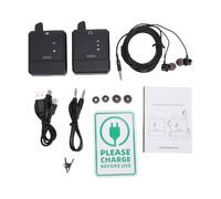 CHICIRIS di Monitoraggio Intraauricolare Wireless, Corpo in ABS, Auricolari con Isolamento Acustico, Trasmissione UHF a 16, Perfetto per Spettacoli Dal Vivo e Musicisti (1 per 1)