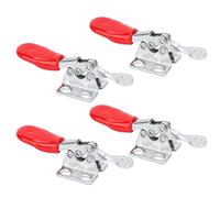 CHICIRIS Dispositivo a Levetta, 4 Pezzi Morsetti a Compressione a Sgancio Rapido in Ferro Zincato con Design a Nervatura di Rinforzo, per Tavoli per la Lavorazione del Legno Tavole per