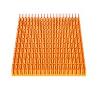 CHICIRIS Dissipatore di Calore in Alluminio per 120x64x6mm Dorato | Alluminio Estruso 6063-T5, conduttività Termica, Riduce il Rischio di Surriscaldamento, per LED, Router, CPU, Modulo MOS