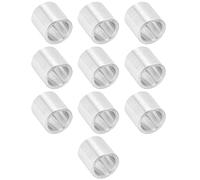 CHICIRIS Distanziali Rotondi in Alluminio 10 Pezzi per Supporto Strutturale, 8 Mm Esterno, 6 Mm Interno, Ideale per la Spaziatura dei Bulloni, Finitura Anodizzata (8 di lunghezza)