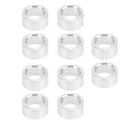 CHICIRIS Distanziali Rotondi in Alluminio 10 Pezzi per Supporto Strutturale, 8 Mm Esterno, 6 Mm Interno, Ideale per la Spaziatura dei Bulloni, Finitura Anodizzata (4 di lunghezza)