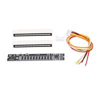 CHICIRIS Doppio Indicatore di Livello dello Spettro Musicale Mini Fai da Te a 12 Livelli Scheda Amplificatore VU Meter per il Monitoraggio del Segnale per gli Appassionati del Fai da Te (Indicatore