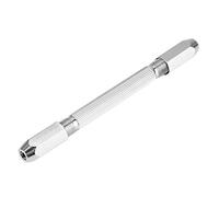 CHICIRIS Durevole Doppia Punta per Morsa Impugnatura Antiscivolo per Trapano a Mano in Noce di Tiglio per Hobbisti, Dimensione del Mandrino da 0-3 Mm