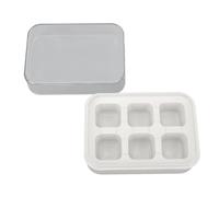 CHICIRIS Easy Release Cubi di Ghiaccio, Maker Impilabile Mini Ice Cube con Coperchio Chiaro per lo Stoccaggio Igienico e possibilità Creative Versatili per l'uso Domestico (WHITE)
