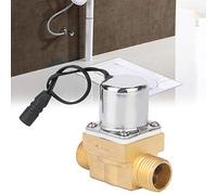 CHICIRIS Elettrovalvola con Sensore per Orinatoio da Bagno 6V, Set di Valvole Stabile e Affidabile, Adatta per WC Dell'hotel 1 unità (B Valvola diritta in rame per orinatoio (ingresso)