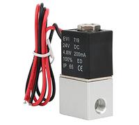 CHICIRIS Elettrovalvola Elettrica, 2 Posizioni e 2 Vie per Aria, Acqua, Olio, Valvola Facile Installare per Sistemi HVAC (G1/8")