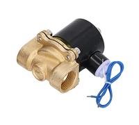 CHICIRIS Elettrovalvola Ottone Nucleo in Rame Elettrico Acqua Gas Olio Normalmente Chiusa per L'installazione e L'utilizzo del Materiale 1 Pz (3/4 Pollici CC 12V)