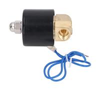 CHICIRIS Elettrovalvola Ottone Nucleo in Rame Elettrico Acqua Gas Olio Normalmente Chiusa per L'installazione e L'utilizzo del Materiale 1 Pz (1/4 di Pollice CC 12V)