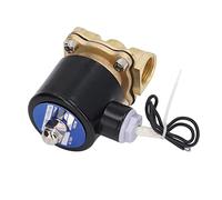 CHICIRIS Elettrovalvola Ottone Nucleo in Rame Elettrico Acqua Gas Olio Normalmente Chiusa per L'installazione e L'utilizzo del Materiale 1 Pz (1/2in DC24V)