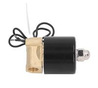 CHICIRIS Elettrovalvola Ottone Nucleo in Rame Elettrico Acqua Gas Olio Normalmente Chiusa per L'installazione e L'utilizzo del Materiale 1 Pz (1/4 di Pollice CC24V)