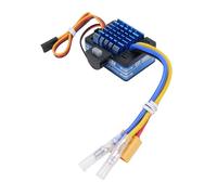 CHICIRIS ESC Spazzolato 80A RC Regolatore di velocità Elettronico con Spazzole 80A Regolatore di velocità del Motore con Spazzole 80A Design in Metallo Impermeabile e Antipolvere con (BLUE)