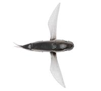 CHICIRIS Esca da Pesca Esca da Pesca in Silicone Morbido per Pesci Volanti 130g Artificiale con Colore Brillante Azione di Nuoto Realistica per Pescatori in Acqua di Mare (BLACK)