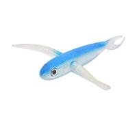 CHICIRIS Esca Morbida Simulata per Pesci Ad Ala di Mosca da 6,7 pollici, Esca da Pesca in PVC Realistico 3D con Scatola per Attrezzatura, per Luccio Muschiato Basso (BLUE)