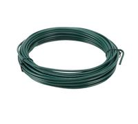 CHICIRIS Fili di Ferro per Piante, 1 Rotolo da 3 Mm, Pali di Supporto per Piante Pieghevoli e Tagliabili, con 800 Fascette e 20 Clip per Fiori da Giardino, Verdure, da Interno Ed (12 m/39,4 piedi)