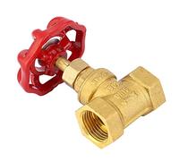 CHICIRIS Filo Femminile di Precisione della Valvola di Spegnimento del Globo in Ottone per Il Controllo del Gas Idrico Adatto per Uso Frequente Nell'impianto Idraulico Domestico DN15 G1/2IN