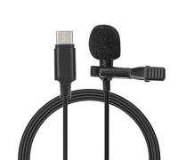 CHICIRIS Flmo/supporto di Tipo C su Microfono Lavalier Omni-direzionale Microfono per P10/20/30, Design Leggero, Rumore per Gloria