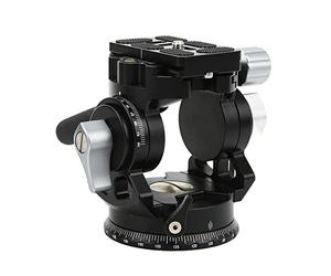 CHICIRIS Fluido Portatile -tativkopf con Panorama -base della Testa della Fotocamera, Angolo Regolabile per Fotografia Professionale