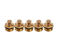 CHICIRIS Forte Ugello Atomizzatore Centrifugo in Ottone per Ugello Antigoccia da Giardino per Spruzzatore Agricolo, Filettatura Maschio 5 Pezzi 1/2, Atomizzazione a Fontana