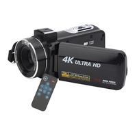 CHICIRIS Fotocamera video digitale 4K con zoom 18x, luce intelligente anti-torsione e LED, per film professionali e trasmissione in diretta, plastica/metallo, come mostrato nell'immagine, 1 pezzo