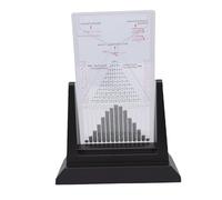 CHICIRIS Galton Board Modello Educativo per Dimostrazione di probabilità e Strumento per Esperimenti di Diritto Statistico per Uso in Classe 2800 Perline di Plastica 23x11x31 Cm