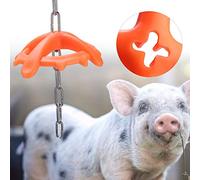 CHICIRIS Giocattolo da a Catena Sospeso in Plastica Ad Alta Resistenza per Suinetti per Prevenire Morsi di Maiale, Durevole per Alimenti Veterinari, Giocattolo da Masticare per Animali da Fattoria