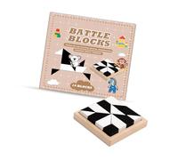 CHICIRIS Giocattolo Educativo Puzzle a Blocchi per Bambini Il Design Sicuro Migliora le abilità Logiche Doppio Colore 10,9x10,9 Cm (Puzzle*1)